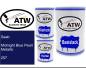 Preview: Saab, Midnight Blue Pearl Metallic, 257: 500ml Lackdose + 500ml Klarlack + 250ml Härter - Set, von ATW Autoteile West.
